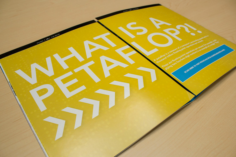 What is a Petaflop? Infographic print version folded up